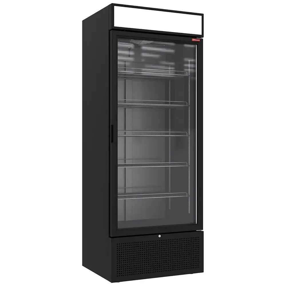 Positieve gekoelde vitrine 715 liter ZWART met lichtbak - Main Image