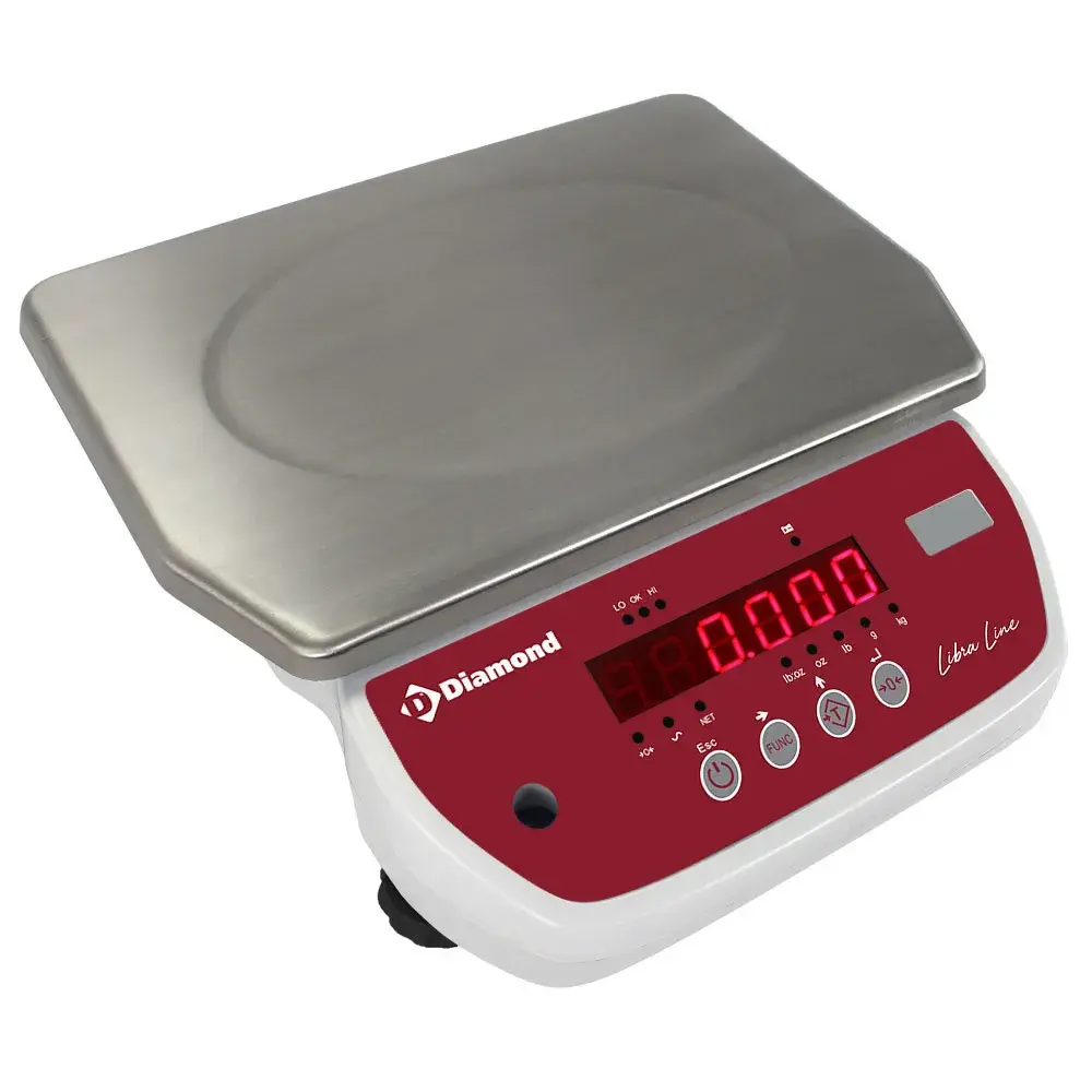 Roestvrij stalen elektronische weegschaal, 6Kg x 1g - Main Image