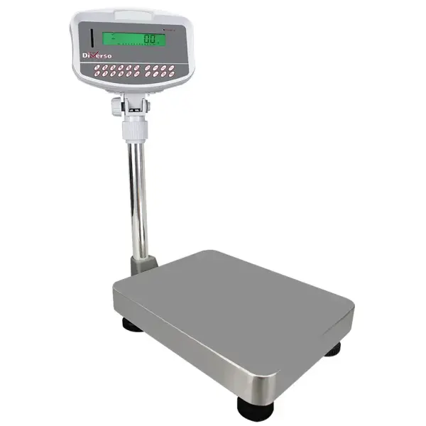 Roestvrij stalen elektronische weegschaal met kolom, 32Kg x 1g - Main Image