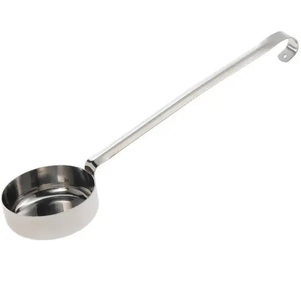 Roestvrijstalen pollepel, platte bodem, 170 gr - Main Image