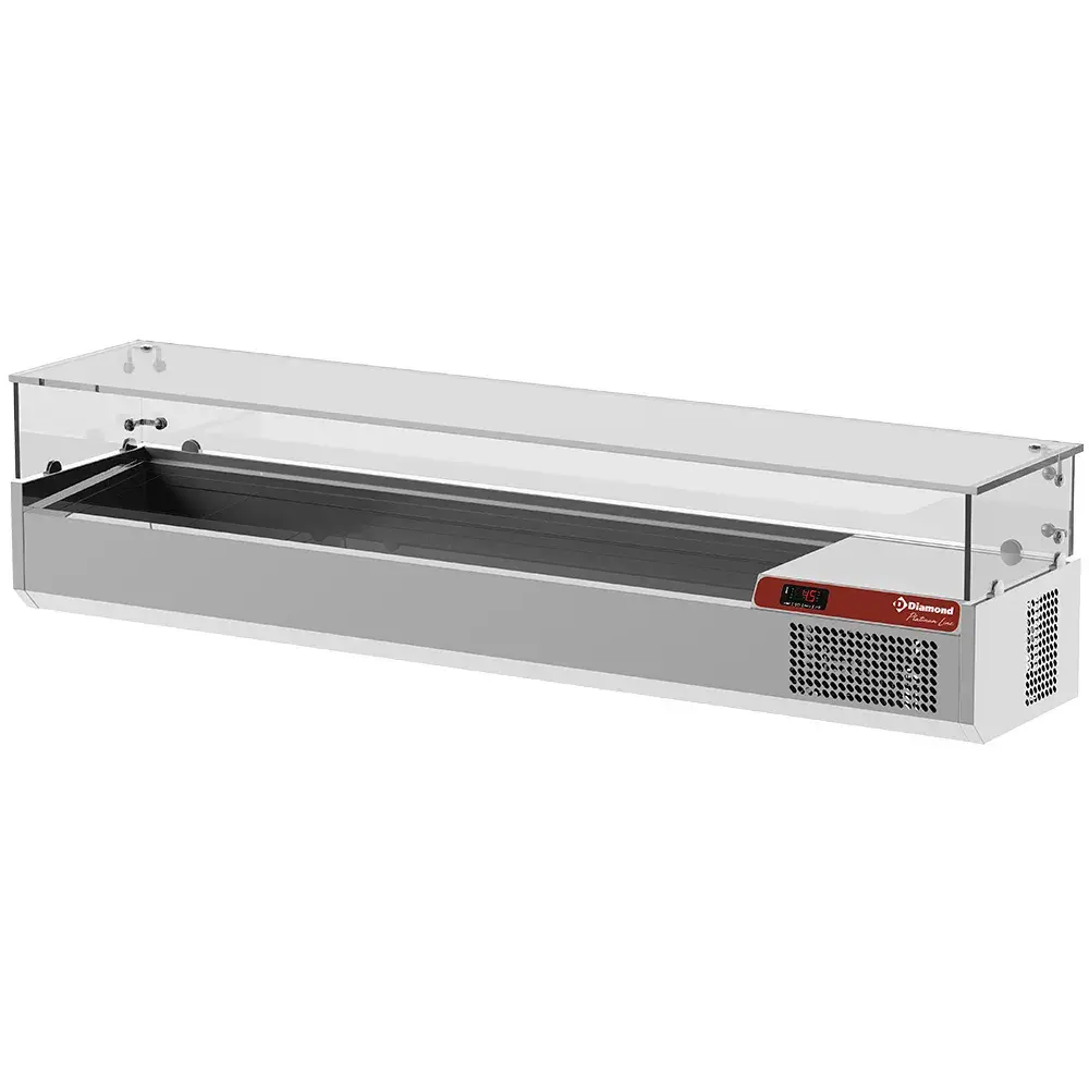 Saladette met glas 1800 mm. - Main Image