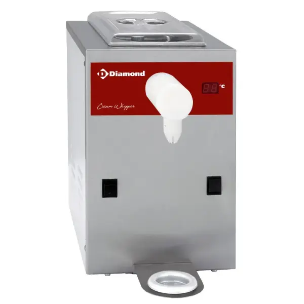 Slagroomtoestel in R.V.S., kuip 5 L (150 L/u) - Main Image