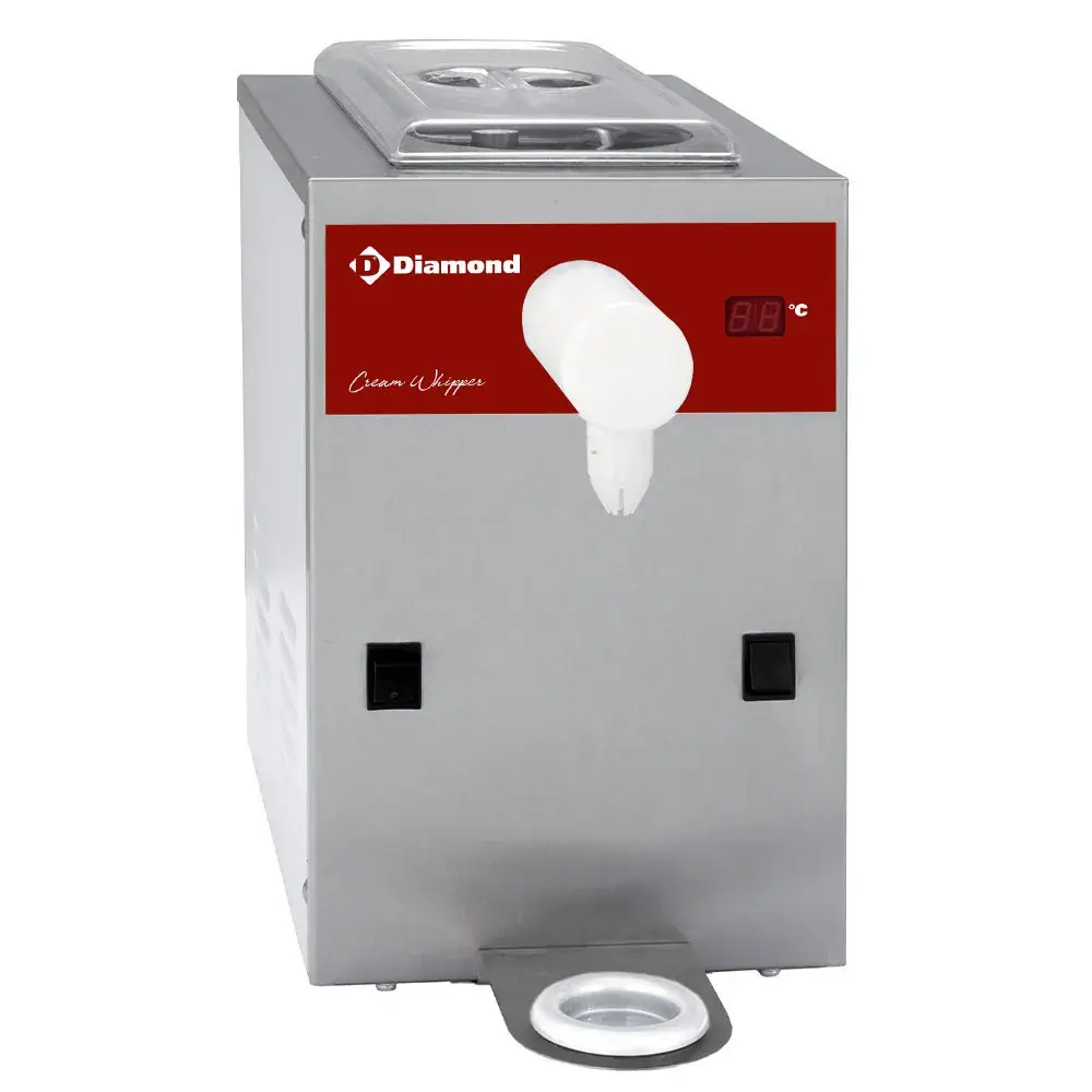 Slagroomtoestel in R.V.S., kuip 5 L (150 L/u) - Main Image