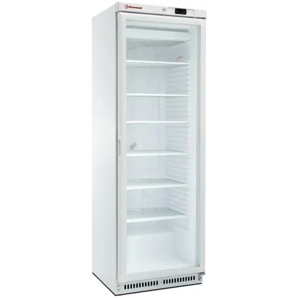 Statische vrieskast, glazen deur, 400 liter. wite - Main Image