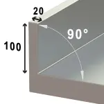 Tafel op kast met schuifdeuren, muraal - Image 2