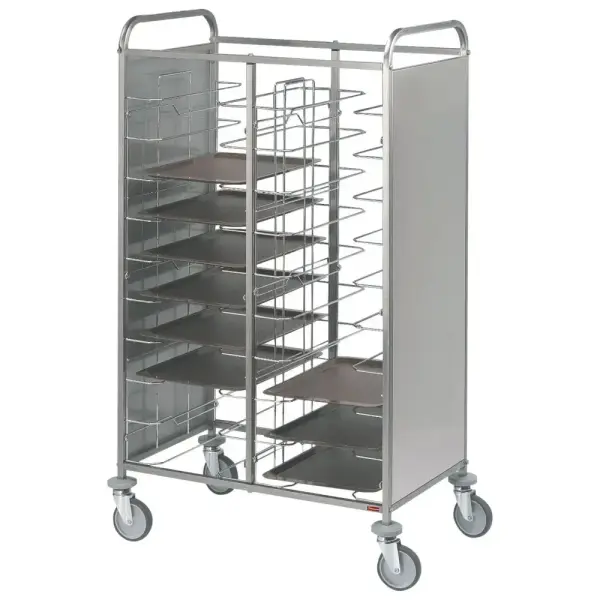 Universele silowagen, RVS, 2x 12 niv. - Main Image
