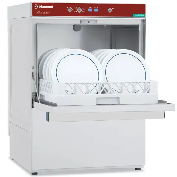 Vaatwasser mand 500x500mm "Full Hygiene", met doorlopende ontharder - Main Image