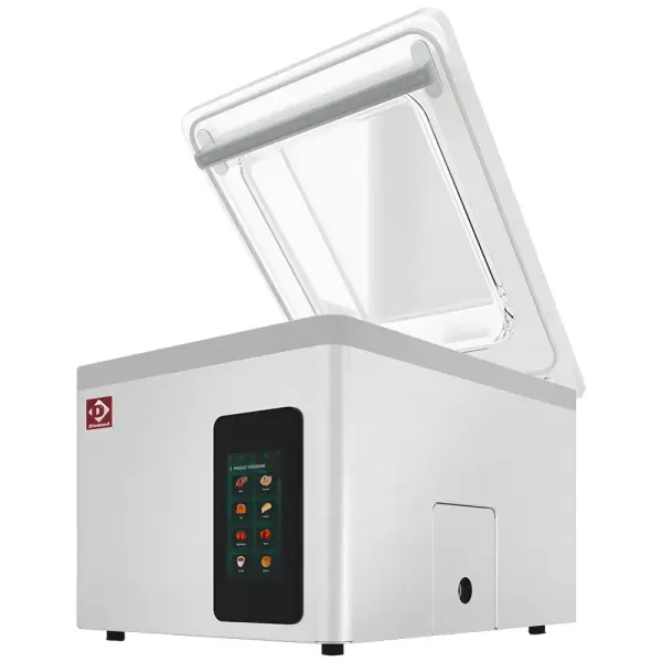 Vacuümmachine, roestvrijstalen kuip 460x420xh180 mm. 21 m3/u TOUCH-scherm - Main Image