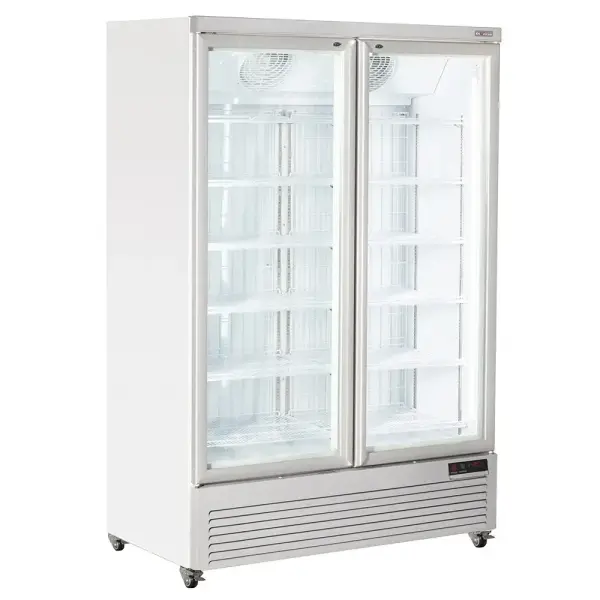 Verticale vrieskastvitrine, 1084 liter - WIT - Main Image