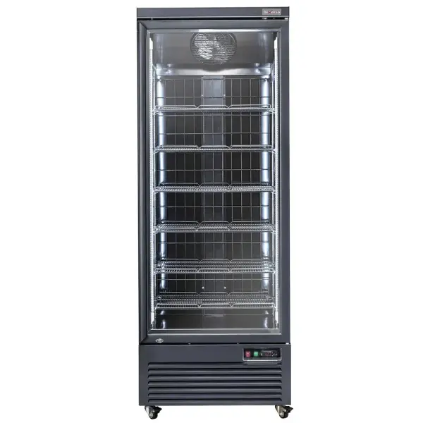 Verticale vrieskastvitrine, 560 liter - ZWART - Main Image