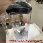 Vierkante Lexan beker 2 liters met deksel en mes (2 bladen) - Image 2
