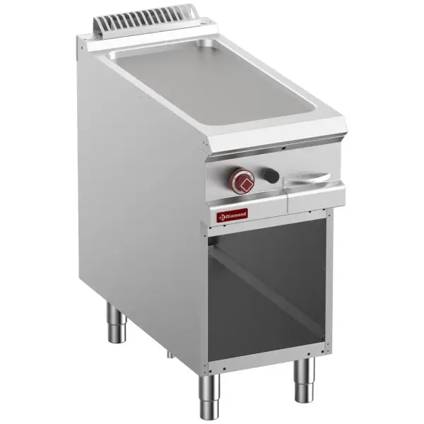 Vlakke bakplaat op gas, module 1/2, op open kast - Main Image