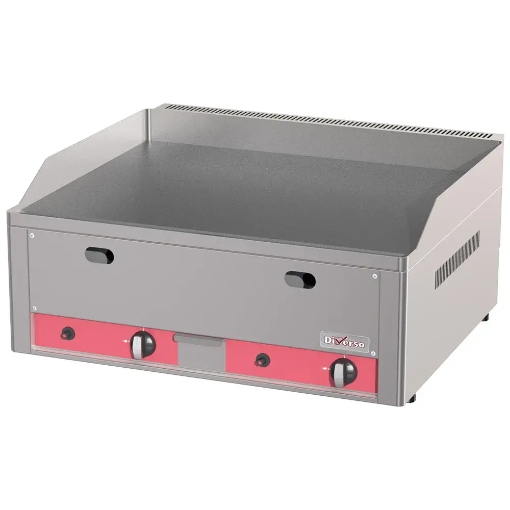 Vlakke braadplaat op gas 8 kW - Main Image