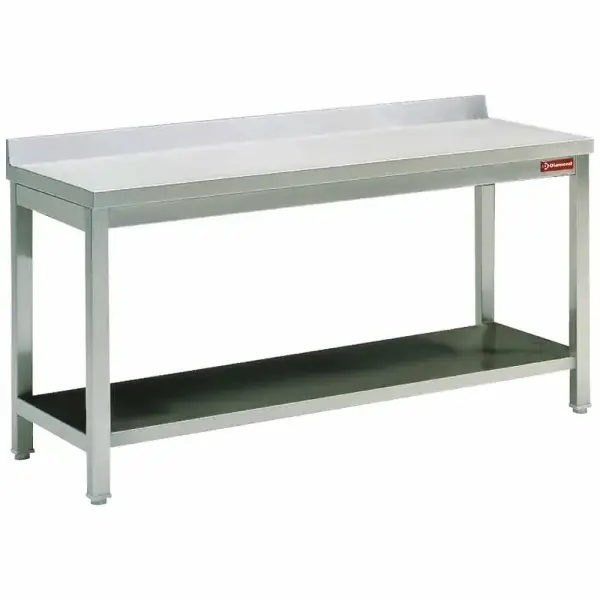 Werktafel met 1 onderblad + achterrand - Main Image