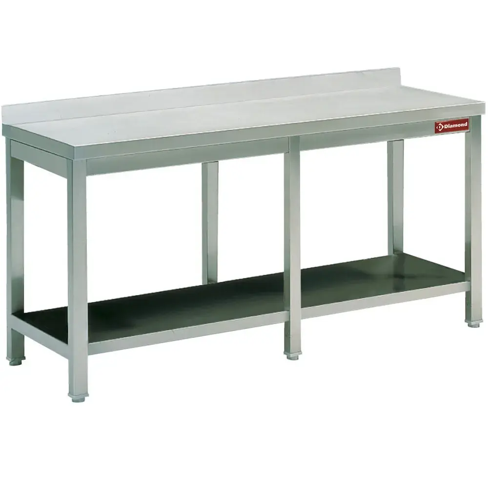 Werktafel met onderblad + achterrand - Main Image