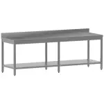 Werktafel met onderblad + achterrand - Main Image