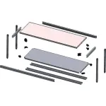 Werktafels met ondertablet - Image 3